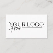 Carte de visite professionnelle simple avec logo p (Dos)