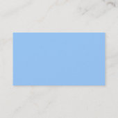 Carte de visite professionnelle simple bleu aqua (Dos)