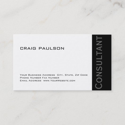 Carte de visite professionnelle simple et tendance (Devant)