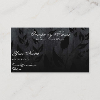 Carte de visite professionnelle simple noire