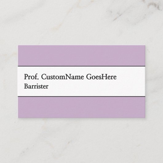 Carte de visite professionnelle simple pour avocat (Devant)