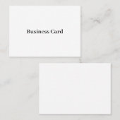 Carte de visite professionnelle standard, 3,5" x 2 (Devant / Derrière)