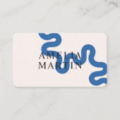 carte de visite professionnelle tactile bleu simpl (Devant)