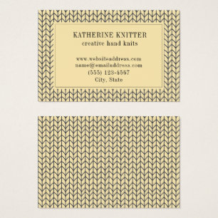 CARTE DE VISITE PROFESSIONNELLE Taille Euro TRICOT