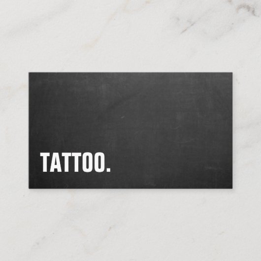 Carte de visite professionnelle tatouage minimalis (Devant)