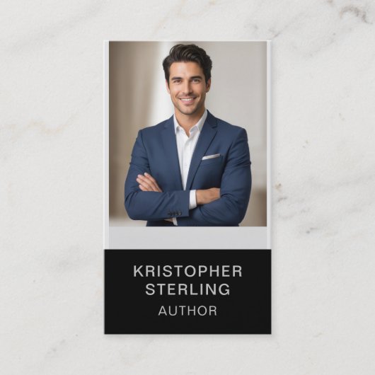 Carte de visite professionnelle verticale moderne (Devant)
