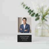 Carte de visite professionnelle verticale moderne (Debout devant)