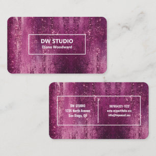 Carte de visite professionnelle violet magenta mod