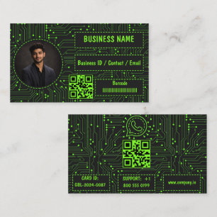Carte de visite professionnelle WhatsApp Circuit V