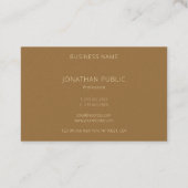 Carte De Visite professionnelles et élégantes effet perle et texte (Dos)