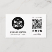 Carte De Visite Professionnels Connectez-vous avec nous Code QR de (Devant)
