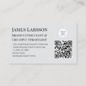 Carte De Visite Professionnels Créatifs Géométriques Pastels Minim (Dos)