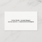 Carte De Visite Professionnels de l'entreprise | Matériel financie (Dos)