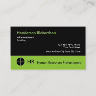 Carte De Visite Professionnels de ressources humaines