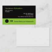 Carte De Visite Professionnels de ressources humaines (Devant / Derrière)