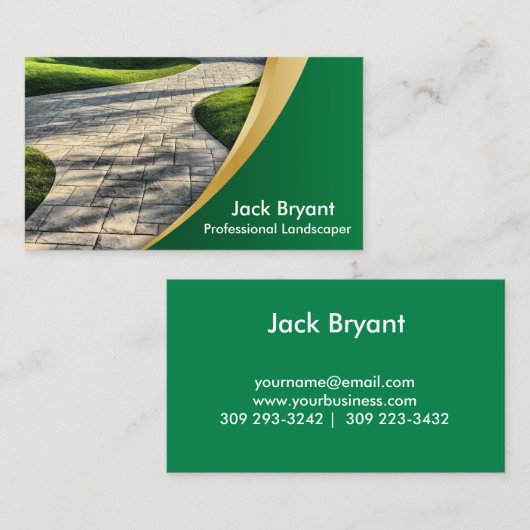 Carte De Visite Professionnels du paysage (Devant / Derrière)