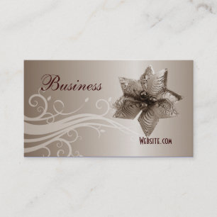 Carte de visite Profil Beige Tourbillon Bijou