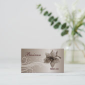 Carte de visite Profil Beige Tourbillon Bijou (Debout devant)