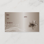 Carte de visite Profil Beige Tourbillon Bijou (Dos)