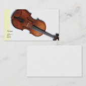 Carte De Visite Profil/carte de visite d'alto de violon (Devant / Derrière)