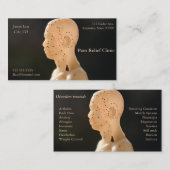 Carte De Visite Profil d'acupuncture (Devant / Derrière)