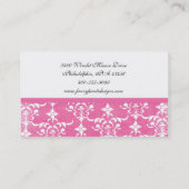 Carte De Visite Profil Damask rose -Carte de visite (Dos)
