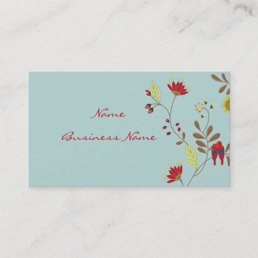 Carte De Visite Profil de Babados Parrots/DO-IT-YOURSELF couleur a (Devant)