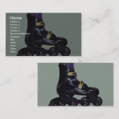Carte De Visite Profil de chaussure intégrée de patins (Devant / Derrière)