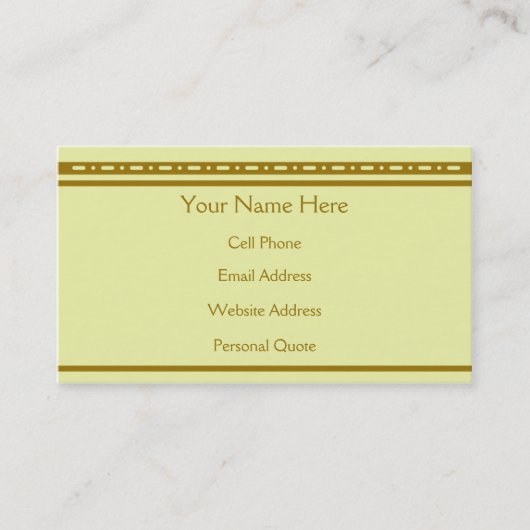 Carte De Visite Profil de conception moderne de Deco de café (Devant)