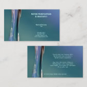 Carte De Visite Profil de coutume de photographie de l'eau (Devant / Derrière)