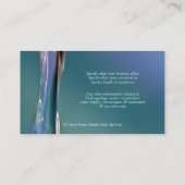 Carte De Visite Profil de coutume de photographie de l'eau (Dos)