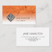 Carte De Visite Profil de cuivre de code QR (Devant / Derrière)