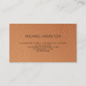 Carte De Visite Profil de feuille de cuivre de code QR (Dos)