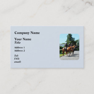 Carte De Visite Profil de la police montée