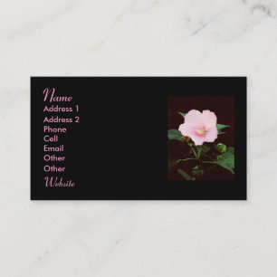 Carte De Visite Profil de malaise rose