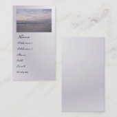 Carte De Visite Profil de 'Pink & Blue Beach at Dawn' (Devant / Derrière)