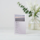 Carte De Visite Profil de 'Pink & Blue Beach at Dawn' (Debout devant)