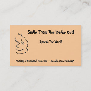 Carte De Visite Profil de sourire simple