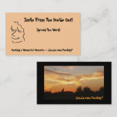 Carte De Visite Profil de sourire simple (Devant / Derrière)