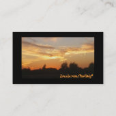 Carte De Visite Profil de sourire simple (Dos)