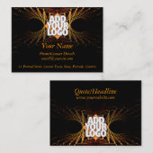 Carte De Visite Profil d'entreprise de l'art fractal (avec Logo Sp (Devant / Derrière)