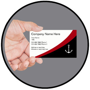 Carte De Visite Profil d'entreprise de navigation de plaisance