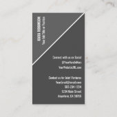 Carte De Visite Profil des médias sociaux (Dos)