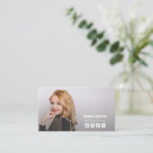 Carte De Visite Profil des médias sociaux (Debout devant)