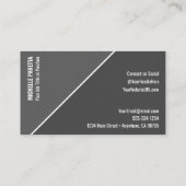 Carte De Visite Profil des médias sociaux (Dos)