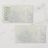 Carte De Visite Profil des Roses de jardin (Devant / Derrière)
