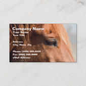 Carte De Visite Profil du cheval (Devant)