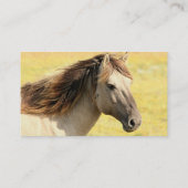 Carte De Visite Profil du cheval beige (Dos)