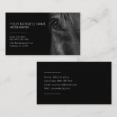 Carte De Visite Profil du cheval Cheval Equin personnalisé (Devant / Derrière)