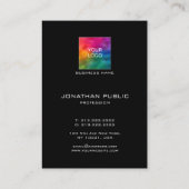 Carte De Visite Profil du logo de l'entreprise moderne simple et é (Dos)